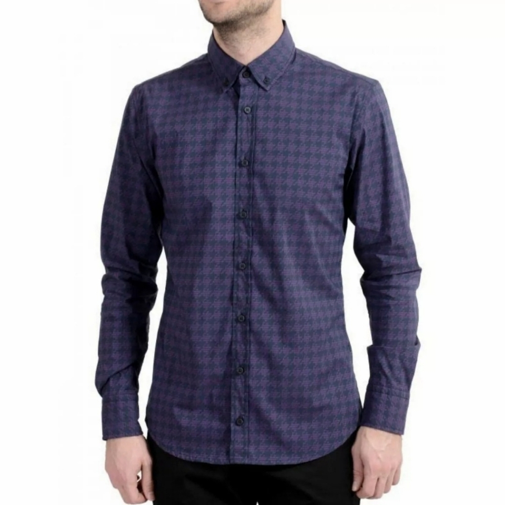 HUGO BOSS Mabsoot Slim Long Sleeve Casual Button Down Shirt Mens XXL